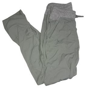 Ivivva Lululemon Live To Move Studio Pants Roll Up Slate Gray Kids Size 14 FLAW